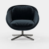 Laskasas George Armchair in Vienna Deep Blue velvet, second view