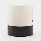 Laskasas Isaac Pouf in Xangai White weave