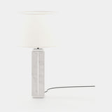 Laskasas Jack Table Lamp in Carrara Polished Marble