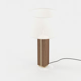Laskasas Jack Table Lamp in Walnut Veneer Matte, third view
