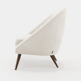 Laskasas Joe Armchair in Xangai White weave, third view