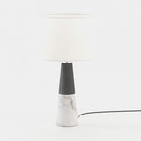 Laskasas Jude Table Lamp in Carrara Polished Marble