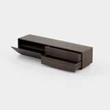 Laskasas Kairos TV Cabinet in Smoked Eucalyptus Veneer Matte, fourth view