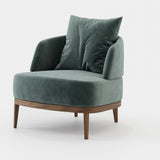Laskasas Keros Armchair in Vienna Safira velvet