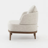 Laskasas Keros Armchair in Xangai White weave, third view