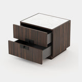 Laskasas Lady Bedside Table in Smoked Eucalyptus Veneer Matte, fourth view