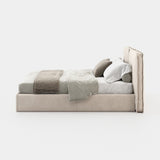 Laskasas Larissa Bed in Xangai White weave, third view