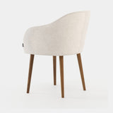 Laskasas Lili Chair in Xangai White weave, fourth view