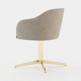 Laskasas Lili Office Chair in Xangai Sand weave, fourth view