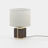 Laskasas Little Jack Table Lamp in Smoked Eucalyptus Veneer Matte