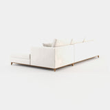 Laskasas London Sofa in Xangai White weave, fourth view