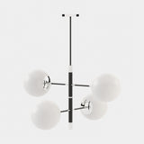 Laskasas Meredith Suspension Lamp in Polished Stainless Steel