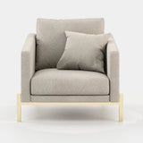 Laskasas Munique Armchair in Xangai Sand weave, second view