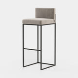 Laskasas Peter Bar Stool in Vienna Khaki velvet