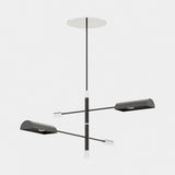 Laskasas Randolph Suspension Lamp in Polished Stainless Steel, second view