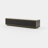 Laskasas Rick TV Cabinet in Nero Marquina Polished Marble