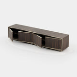 Laskasas Rick TV Cabinet in Smoked Eucalyptus Veneer Matte, fourth view