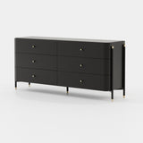 Laskasas Rosie Chest of Drawers in Black Lacquer Matte