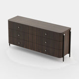 Laskasas Rosie Chest of Drawers in Smoked Eucalyptus Veneer Matte, third view