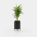 Laskasas Rosie Flower Pot in Black Lacquer Matte