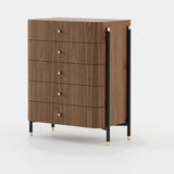Laskasas Rosie Tallboy in Walnut Veneer Matte