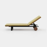 Laskasas Salim Sun Lounger in Talin Mostaza outdoor fabric, third view