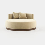 Laskasas Scarlet Chaise Longue in Xangai Beige weave, second view