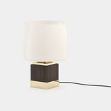 Laskasas Smith Table Lamp in Smoked Eucalyptus Veneer Matte