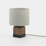 Laskasas Smith Table Lamp in Walnut Veneer Matte