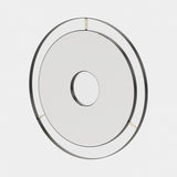 Laskasas Tanny Mirror in Gilded Polished Stainless Steel