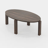Laskasas Tasos Coffee Table in Smoked Eucalyptus Veneer Matte, third view