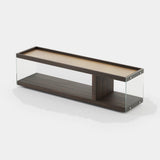 Laskasas Thoreau Storage Unit in Smoked Eucalyptus Veneer Matte, third view