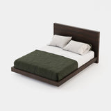 Laskasas Uso Bed in Smoked Eucalyptus Veneer Matte, fourth view