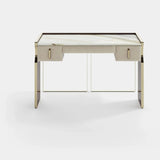 Lennox Leather Drawer Luxury Console Table, alternative angle