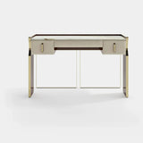 Lennox Leather Drawer Luxury Console Table, alternative angle