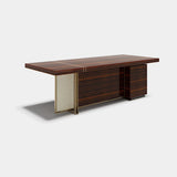 Ludlow Leather Panel Luxury Desk, alternative angle