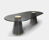 Luxxu Darian Oval Dining Table, view 3