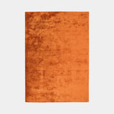 Luxury Silky Smooth Deep Pile Rug, shown in Paprika