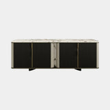 Marfim Luxurious Natural Stone & Antique Brass Sideboard