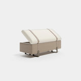 Margon Bench, with the storage compartment open