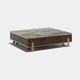 Margon Metal Inlay Luxury Coffee Table, Square (103cm)