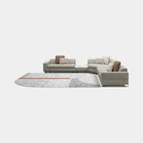 Margon Modular Luxury Sofa: light grey fabric (Cat B), shown as a corner composition