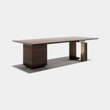 Mayfield Luxury Desk with Drawer Pedestal, alternative angle