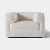Meridiani Roger Armchair in ivory bouclé
