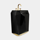 Maison Valentina Diamond Pedestal Sink, view 2