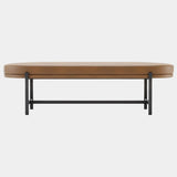 Natural Leather Beatrix Bench