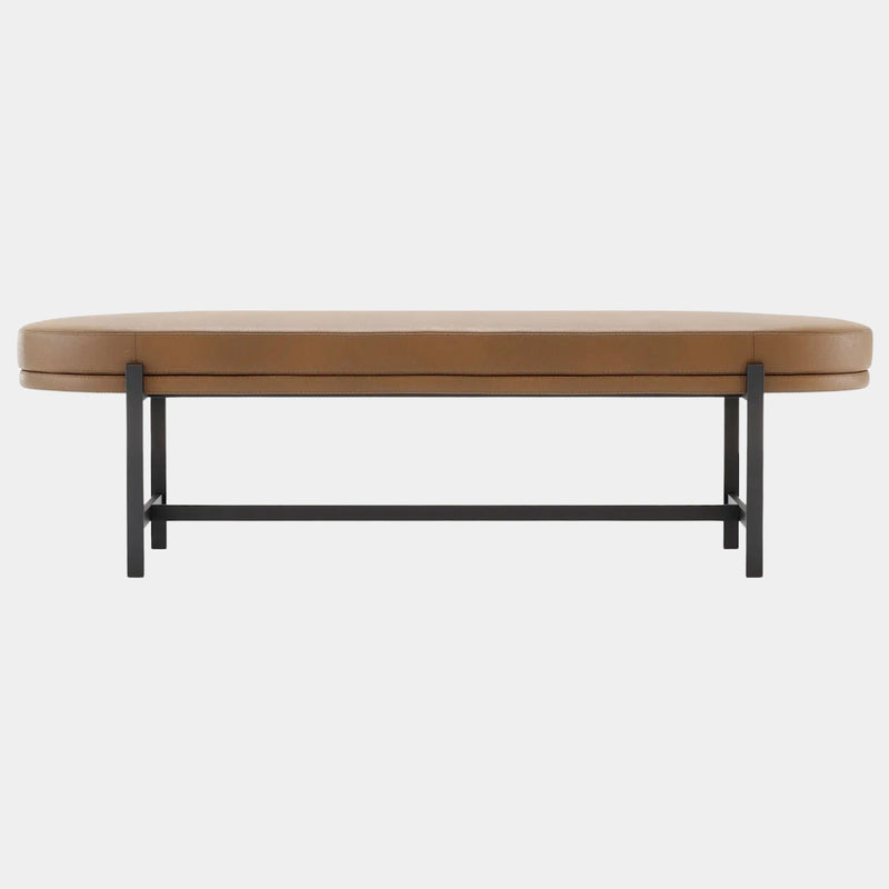 Natural Leather Beatrix Bench