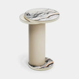 Odette Metal Ring Luxury Side Table, alternative angle