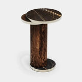 Odette Metal Ring Luxury Side Table, alternative angle