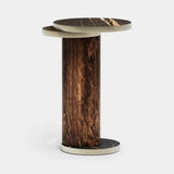 Odette Metal Ring Luxury Side Table, alternative angle